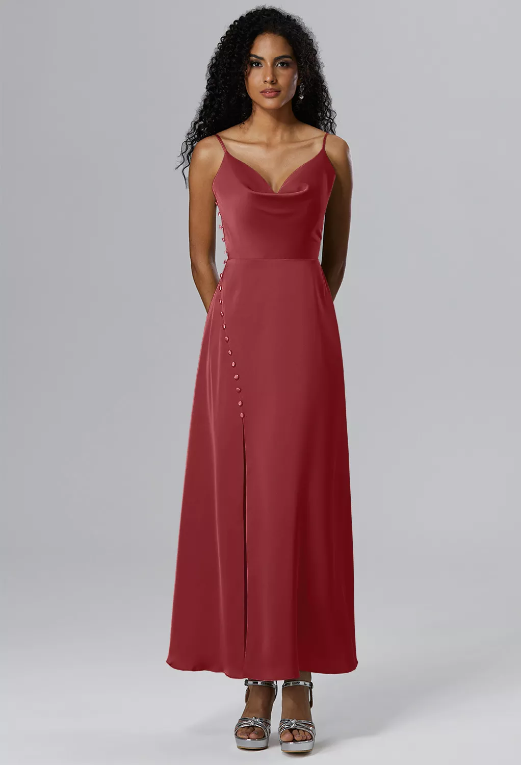 AW Passionato Burgundy  Beach Wedding Guest Dresses